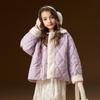 Mongtagut Girls' Winter Quilted Padded Jacket with Fleece Collar