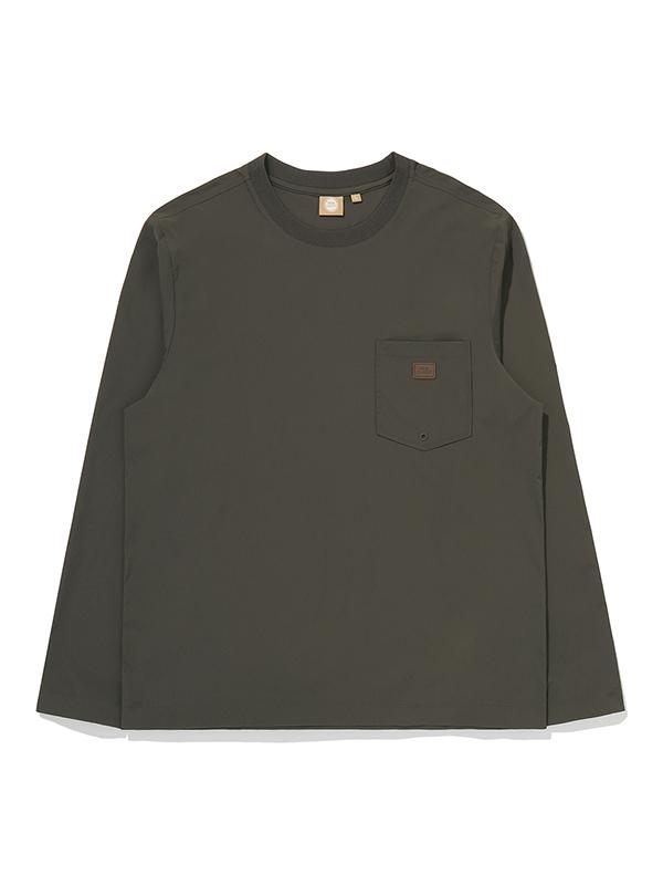 BBC EARTH Simple Woven Pocket Long Sleeve_Khaki