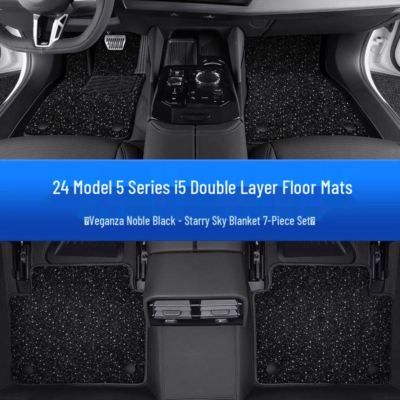 

BMW 5 Series i5 2024 Full Coverage Starry Sky Floor Mats Full coverage trunk mats
