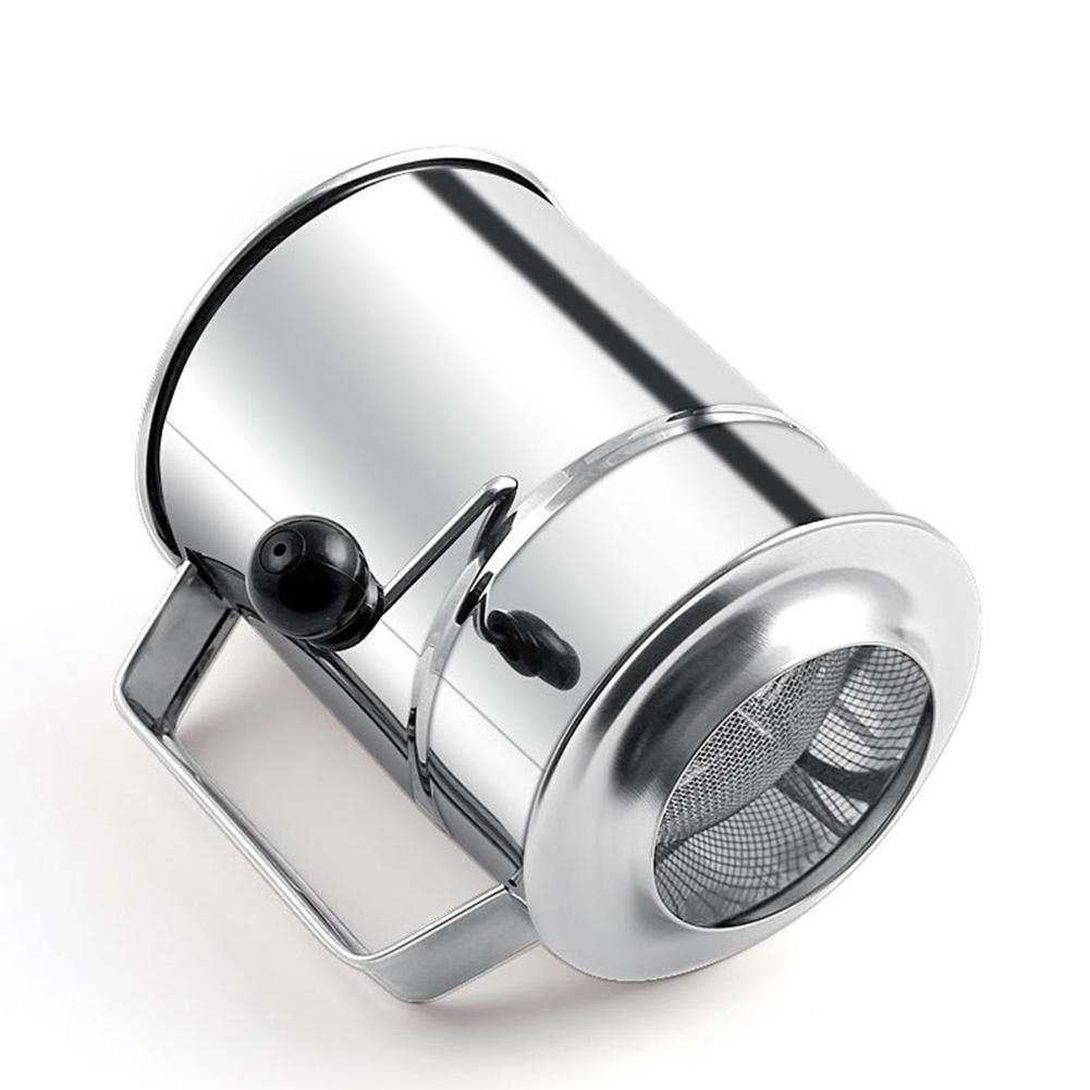 Clumps Break Up Stainless Steel Flour Strainer Stainless Steel Flour Strainer Rotating Mixing Ring Capacity Features