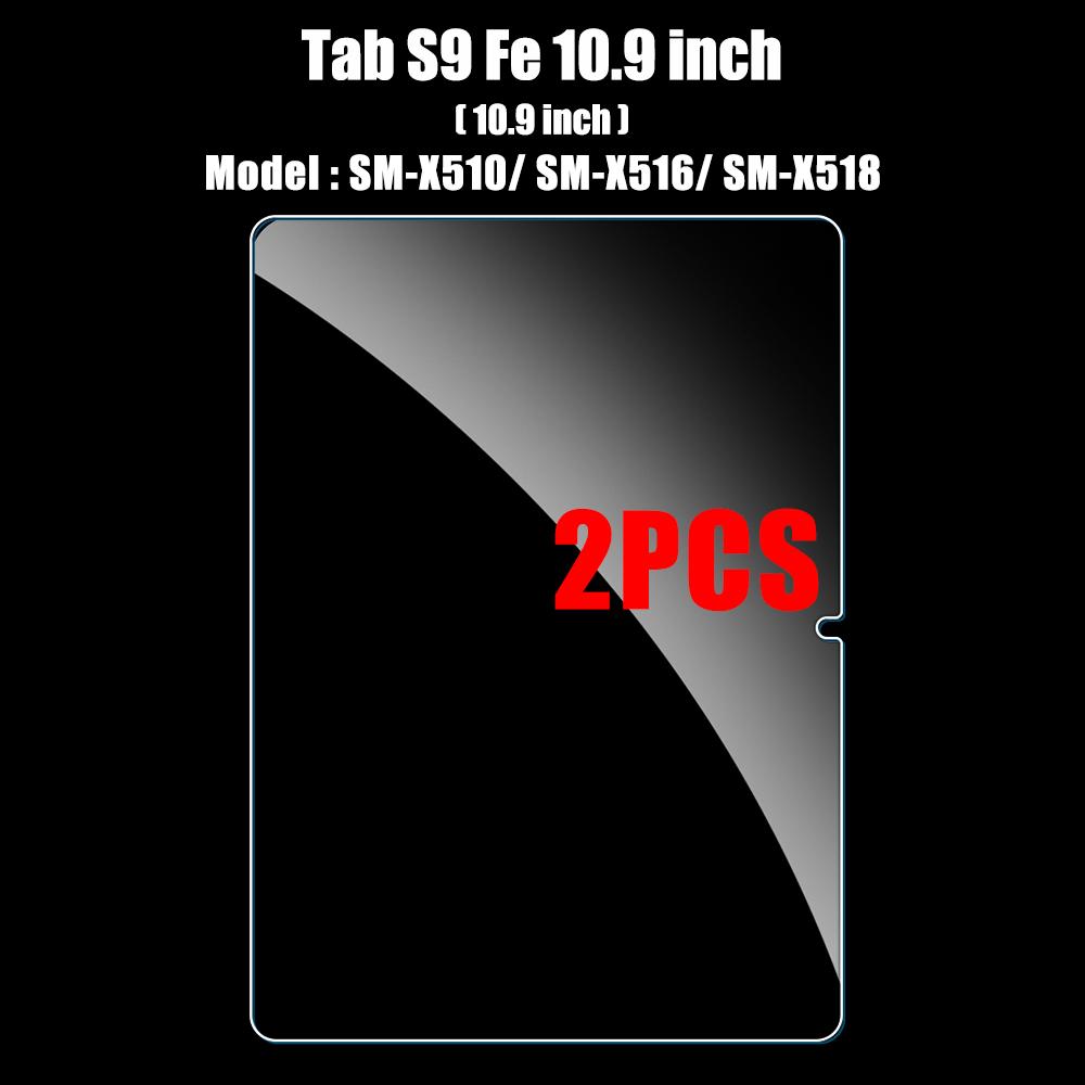 2pack Screen Protector Tempered Glass For Samsung Galaxy Tab S9 Fe 10.9 12.4 Ultra A9 Plus 9H Protective Film