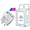 58W Dual Fast Charger with 2PD + QC3.0 for EU, US, UK, KR, AU