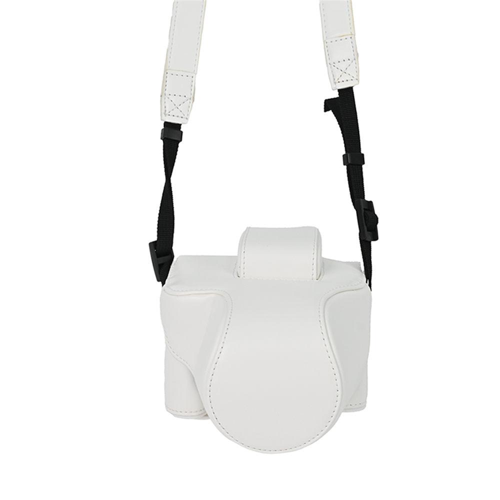 PU Leather Camera Case For Canon EOS M50 M50 Mark II M50II Full Body Bag Cover With Strap