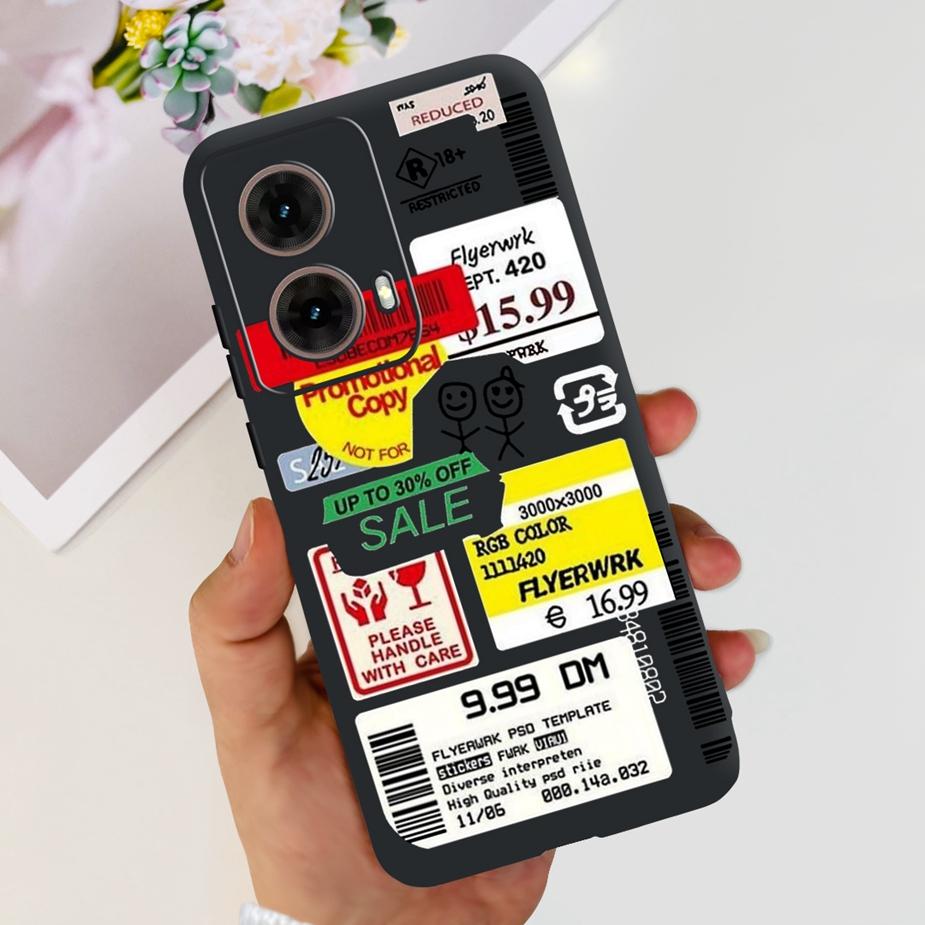 For Motorola Moto G85 Case New Fashion Painted Cover 6.67'' Soft Silicone Phone Case For Moto G85 G 85 MotoG85 Back Cover Bumper