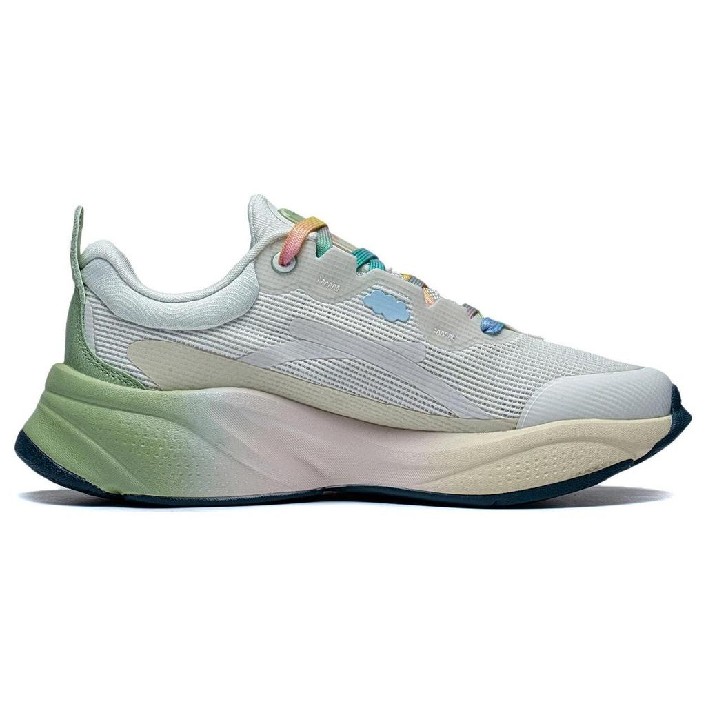 Li Ning Soft Cushioning Low top Casual Shoes Women's Gray Green AGLT052-8