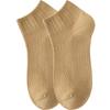 Women's Spring and Summer Short Socks Milk Tea Series Solid Color Double-needle Vertical Combed Cotton Women's Socks