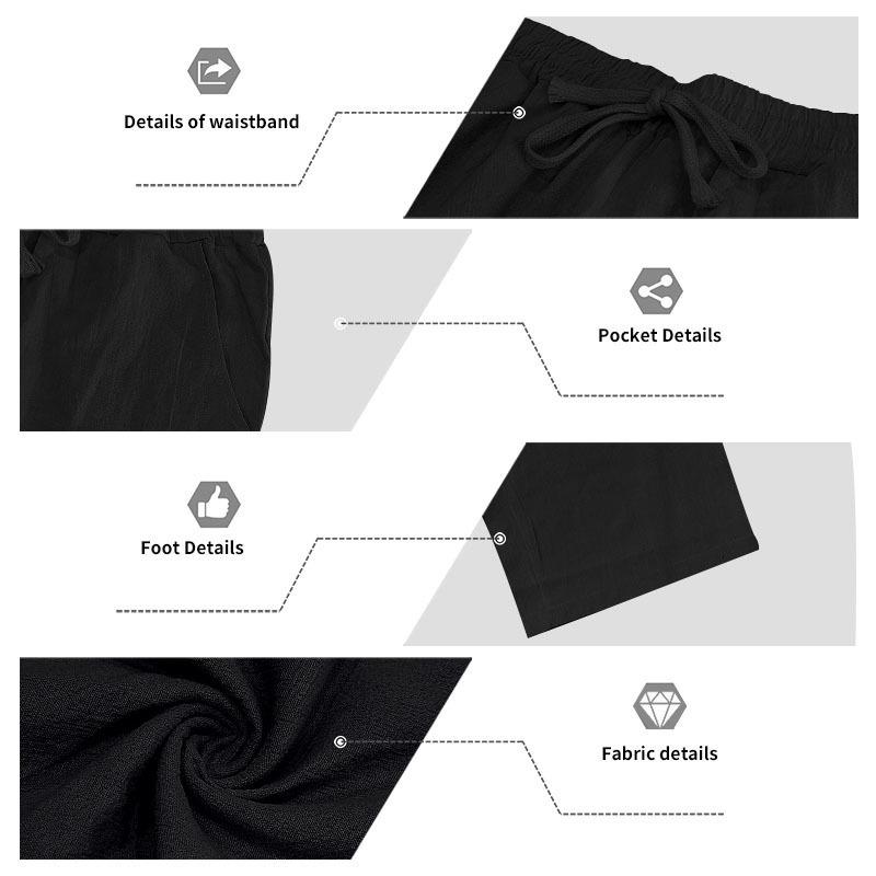 Men's Linen Long-Sleeve Lapel Shirt & Straight-Leg Pants Set for Casual Spring/Autumn Beachwear