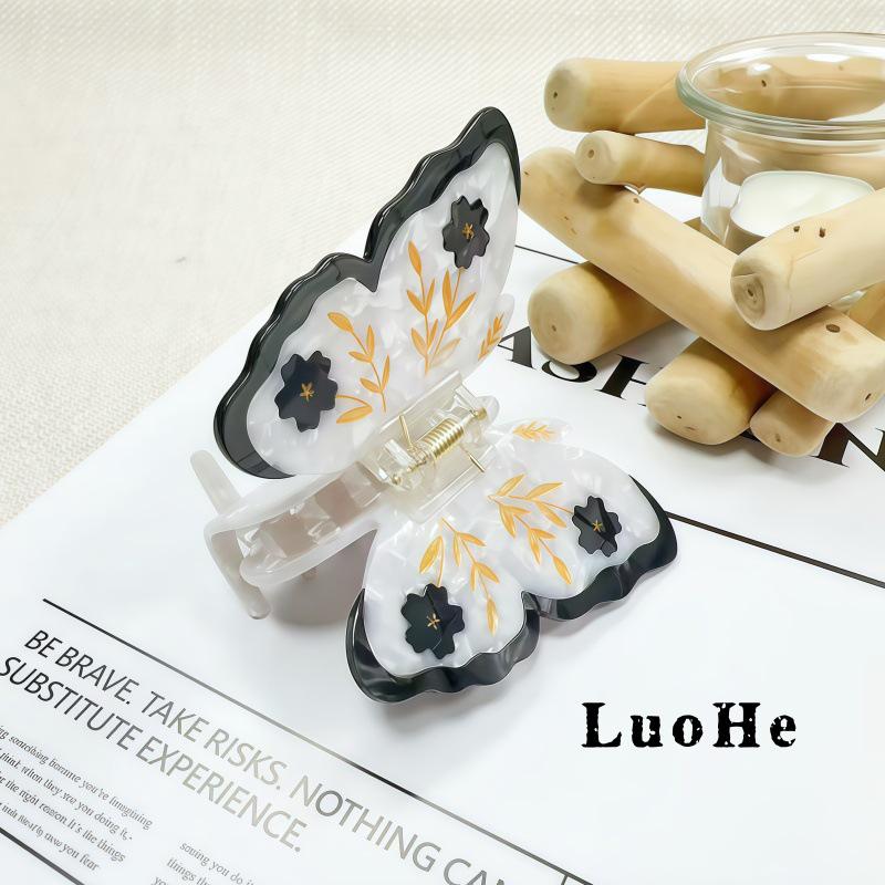 

Luohe Luxury Cute Bow Acetate Hair Clip - Three-Dimensional Hair Claw Accessory