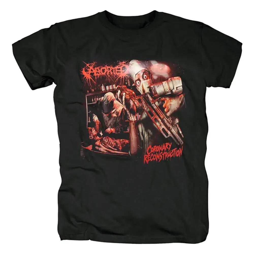 Men Women Short Sleeve High Quality Aborted Grindcore T Shirt  Vintage Metal Punk Rock Band Cotton T-shirt Y2k Tops Streetwear