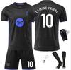 Kids Sports Gear 2526 Season Yamal 10 Barcelona Soccer Jersey Black