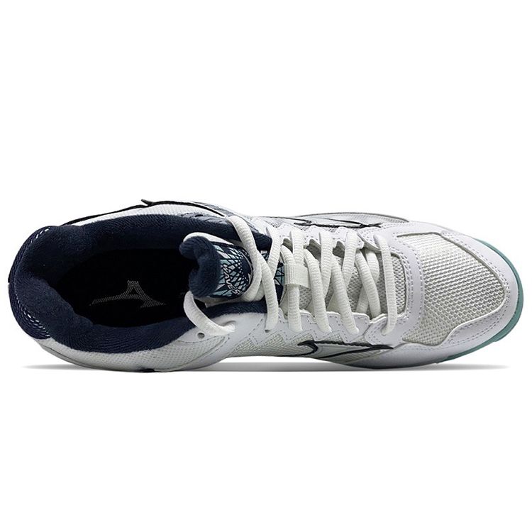 Mizuno Wave Supersonic CN White Gray Sky Blue Unisex Indoor Volleyball Shoes V1GA216111