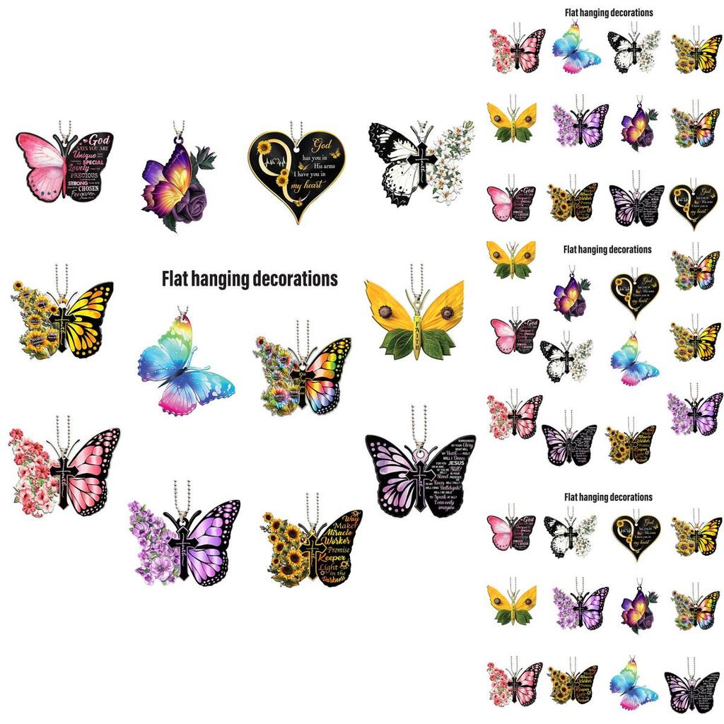 Cartoon Style Acrylic Car Interior Accessories Festive Hanging Decorations