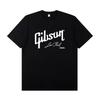 2026 Gibson Les Paul Gibson Electric Guitar Peripheral Short Sleeve Tshirt Rock Band Practice Costume Half Sleeve