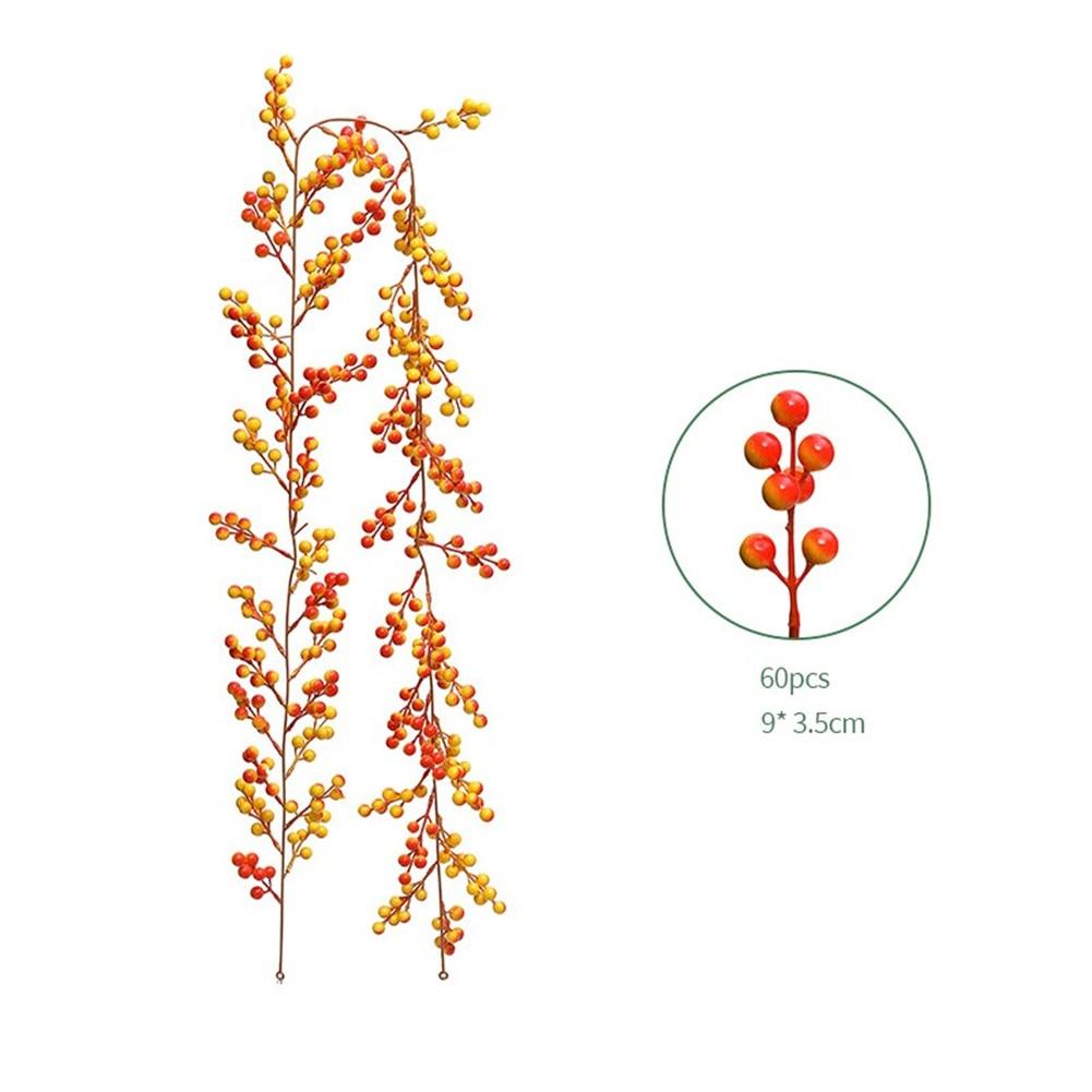 Vibrant Red Berry Garland 6FT Artificial Vine for Christmas Parties and Crafts