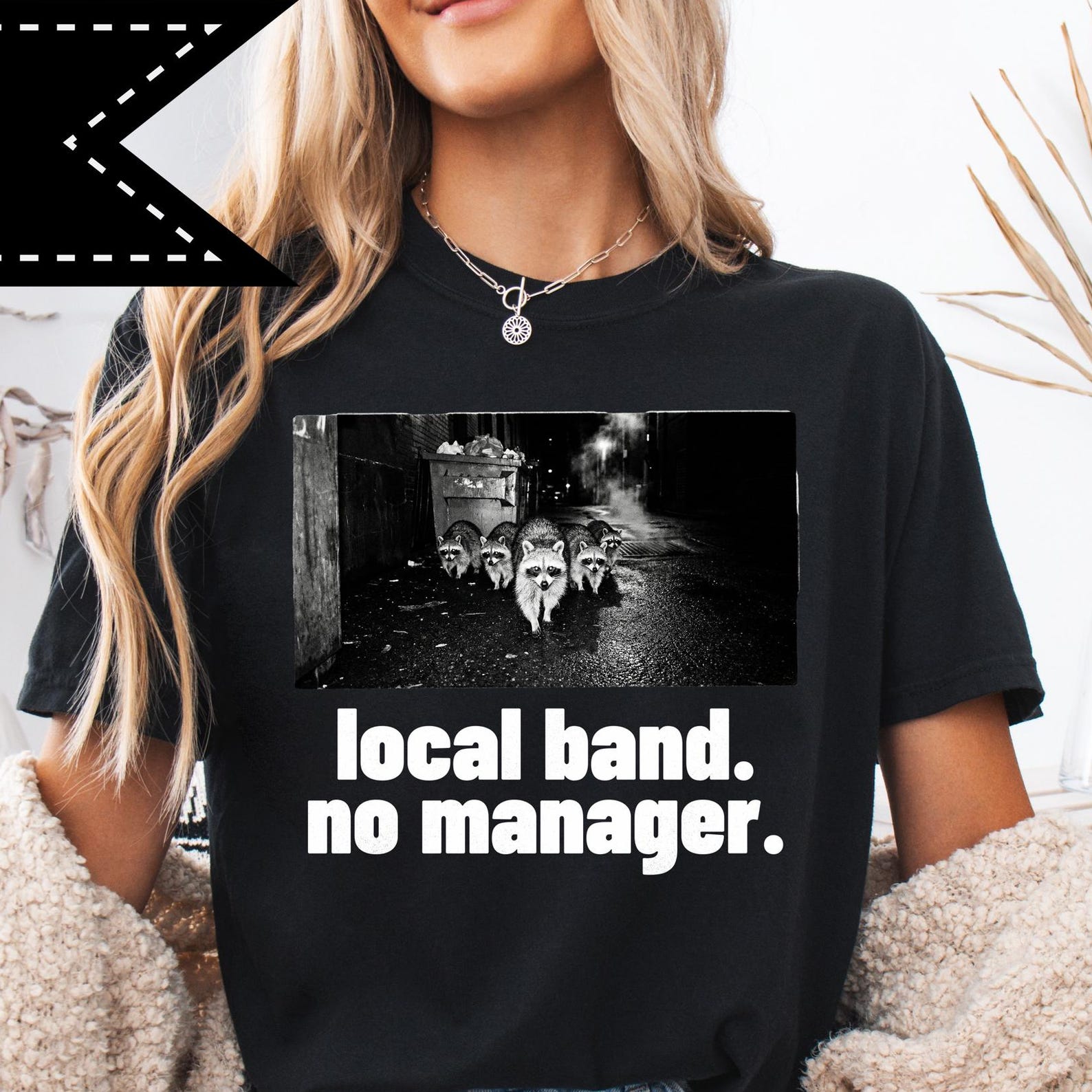 Vintage Y2K Grunge Trash Panda Graphic Tee, Raccoon Gang Meme Shirt, Gift for Men, Silly Animal Meme Gift, Ironic Unhinged Shirt L