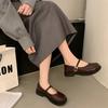 New flat-bottomed Mary Jane small leather shoes women's new spring and summer skirt white gentle single shoes