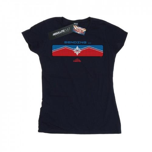 

Marvel Womens/Ladies Captain Marvel Sending Cotton T-Shirt білий