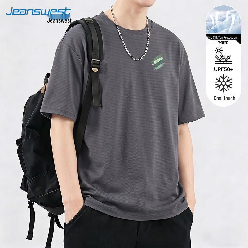 

Jeanswest Men s 2026 Ice Silk Round Neck T-Shirt