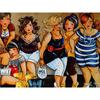 Full Round Diamond 5D DIY Sexy Women Diamond Painting Cartoon Fat Lady Diamond Embroidery Cross Stitch Mosaic Home Decor