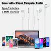 Type C Wired Headphones For Xiaomi 14 13 12 11 Pro Ultra Lite 3.5MM Earphone For Redmi POCO Huawei Samsung Earbuds Accessories