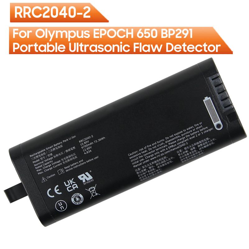 New Replacement Battery RRC2040-2 For Olympus EPOCH 650 BP291 Portable Ultrasonic Flaw Detector Battery 6700mAh 72.36Wh