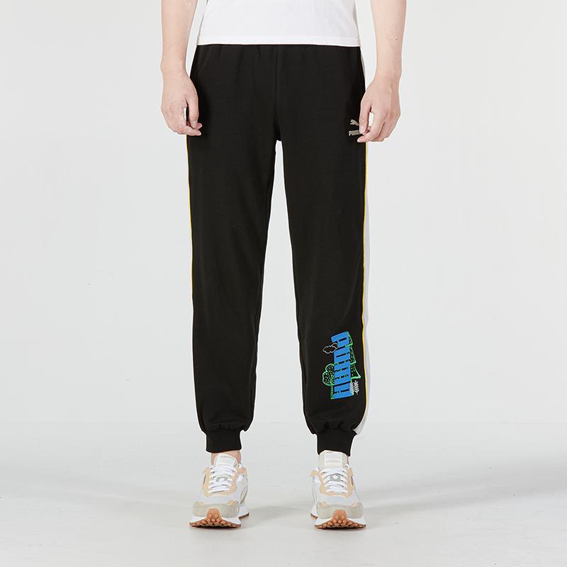PUMA Men's Ff Knit Pants Black Blue White 538781-01