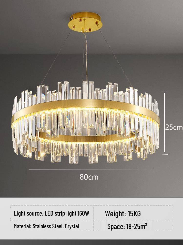 Lampadario di Cristallo Minimalista Nordico 2022 per Soggiorno, Camera da Letto, Sala da Pranzo