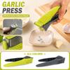 Stainless Manual Garlic Press Mincer with Peeler for Kitchen