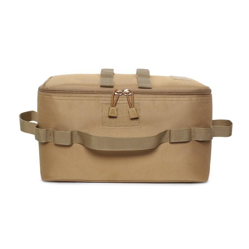 Outdoor Camping Bag Tableware Picnic Storage Military Fans Portable Folding Handbag Multifunctional