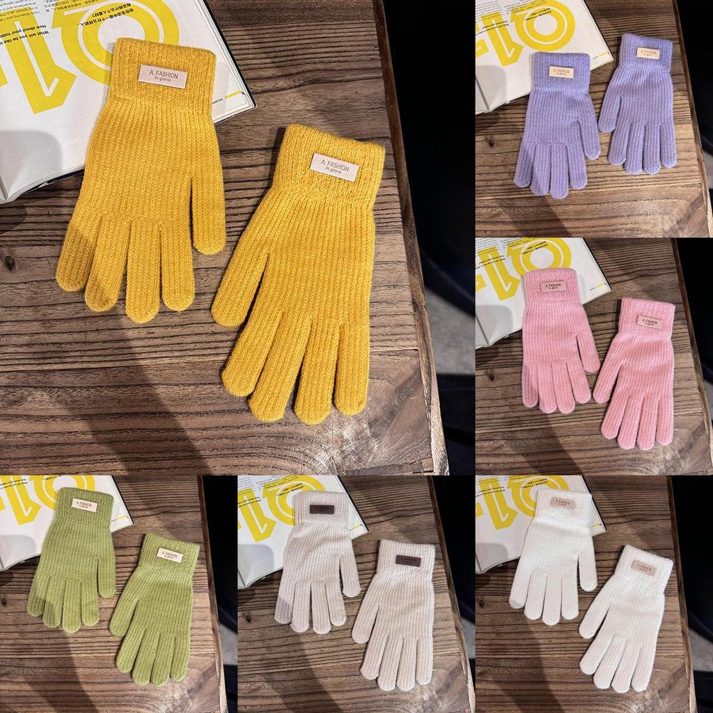 Winter Knit Touchscreen Gloves For Women With Thick Fleece Linings For Cold Weather