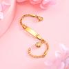 Name Custom Bracelet,Stainless Steel 3 To 1 Nk Zircon Chain Sun/Star/Moon/Heart/Butterfly Date Engrave Bracelets