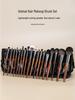 18-Piece Ultra Soft Animal Hair Makeup Brush Set: High-End Professional Eyeshadow Brushes