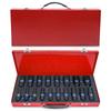 18pcs Socket Set, 1/2 Inch Drive Metric Deep Impact Impacted Sockets 6 Sided, 10mm-32mm