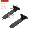 3mm Thick Hidden Floating Bracket Set Heavy Duty with Complete Screws for Wall Mount Storage Shelves Office Use