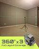 LASGOO Green Beam Laser Cross Line for Architectural and Painting 5200mAh Rechargeable Magnetic Rotating Stand Included LG-3DM Level, Self-Leveling
