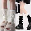 Japonské Pompomové Podkolenky s Mašličkou – Podzim/Zima JK Styl, Všestranný Ležérní Design, Hřejivé a Sexy.