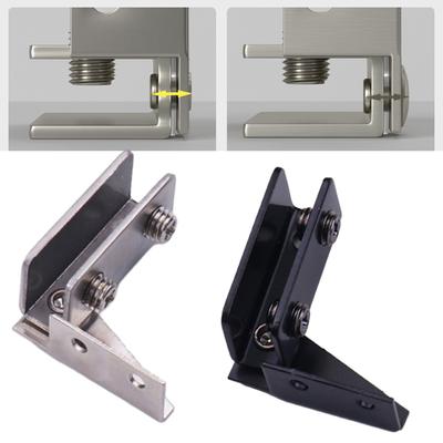 Glass Door Hinge Easy Installate Silver/Black Color