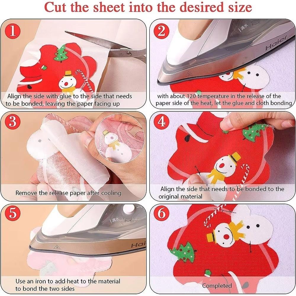 100Pcs DIY Crafts Water-soluble Embroidered Film Handmade Printable Lining Cloth  for Sewing Lovers