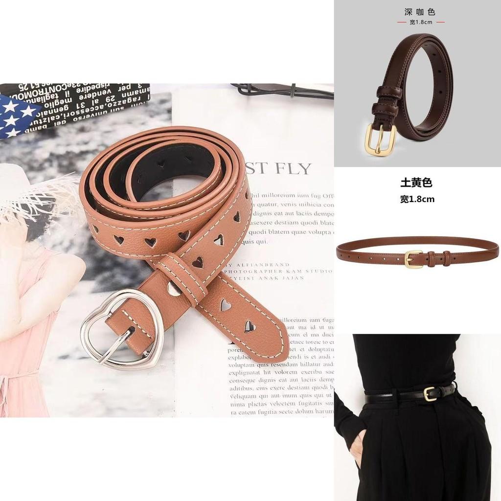 Stylish Womens Versatile Black Leather Belt For Casual Jeans And Fashionable Outfits