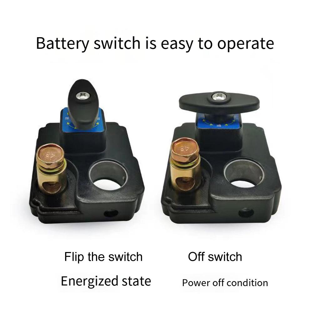 Battery Disconnect Switch with Pure Copper Contacts Ideal for Efficient Power Management in 12V and 24V Vehicles