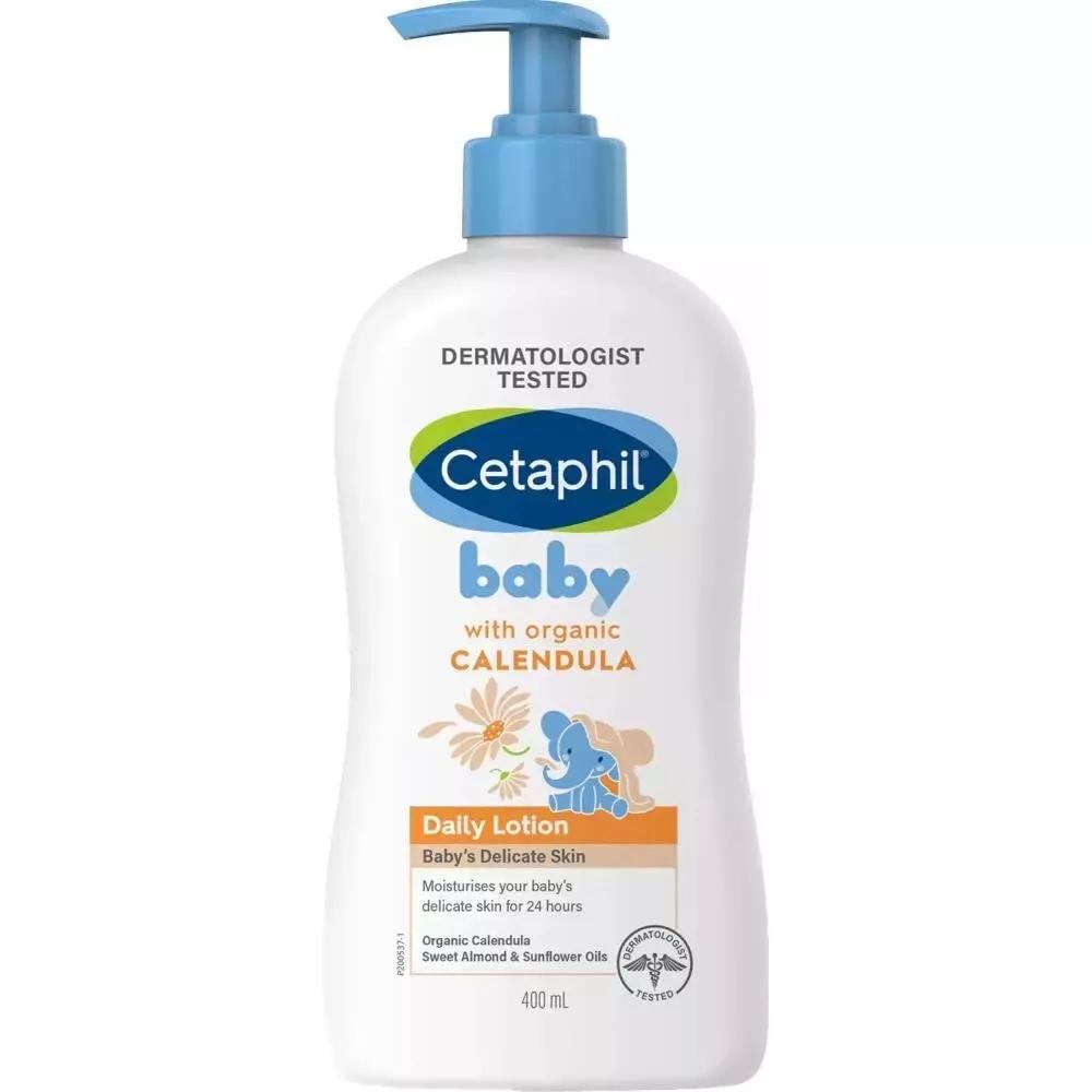 Cetaphil Baby Daily Lotion, Moisturiser with Organic Calendula, 400ml