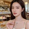 Romance Cupid Heart Wing Necklace In Elegant Zinc Alloy Fashion Neck Accessory Perfect For Date Night And Gift Giving