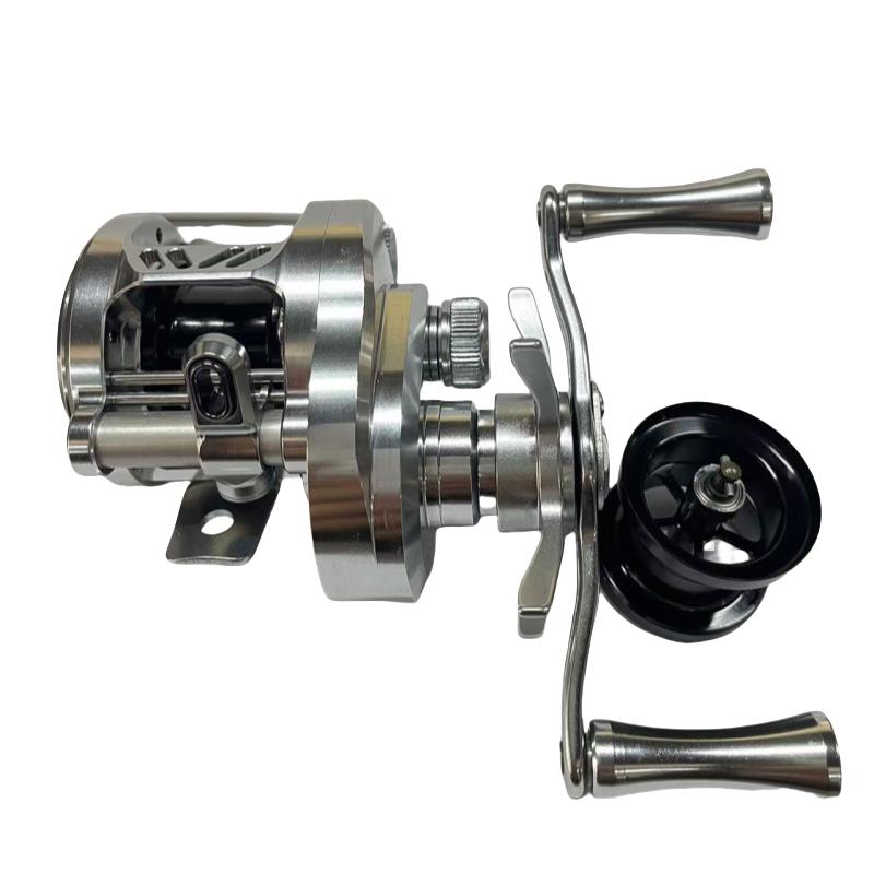 Fishing Reel Mirco Drum Baitcaster Reel with Weighs 139g Lure Reel 4kg Max Drag Speed Ratio 7.6:1 12+1BB CNC Alloy Body Shallow Spool Baitcasting Reel