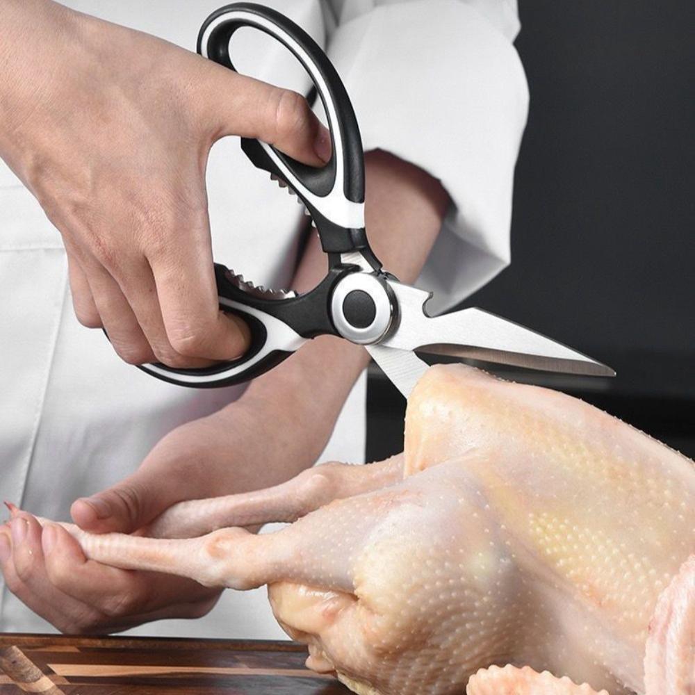 Multifunktionale Küchenschere für den Haushalt, zum Töten von Fisch, zum Schneiden von Gemüse, zum Braten von Broilern, Knochenschere aus Edelstahl
