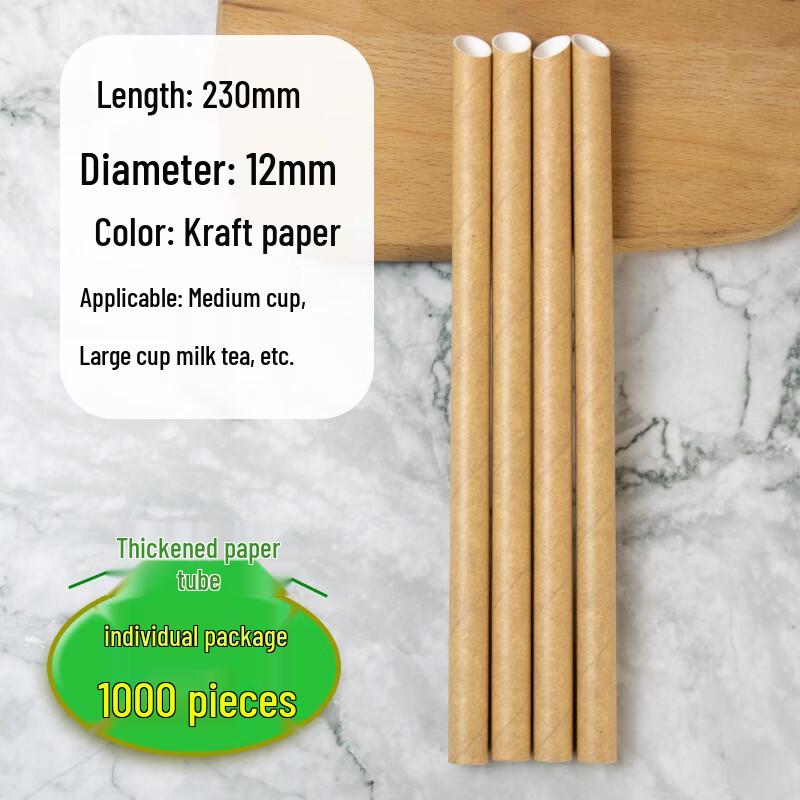CHULV Disposable Paper Straws