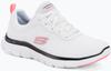 נעלי ספורט Skechers Flex Appeal 4.0 - צבע לבן/שחור/ורוד Brilliant View