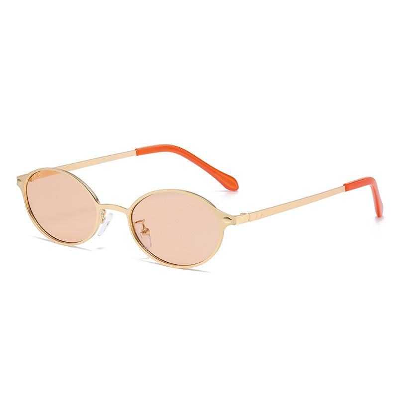 

New Oval Metal Eyeglass Frame, Uv-protective Sunglasses, For Both Men And Women2555