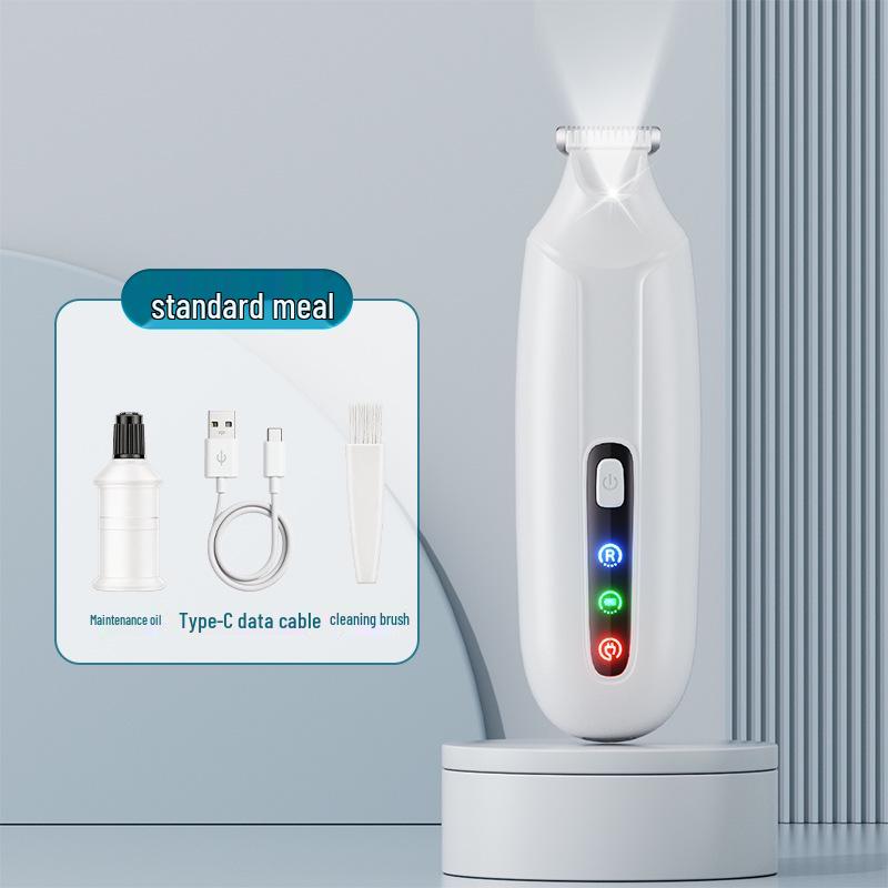 Taglia zampe per animali domestici: Tagliacapelli Elettrico Impermeabile con LED per Gatti e Cani