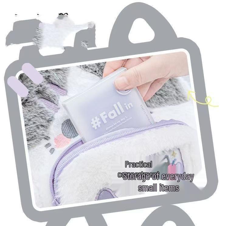 Niedlicher Cartoon Plüschrucksack - Leicht, vielseitiger Moe-Stil für Damen, lässige Pendeltasche mit Puppendesign