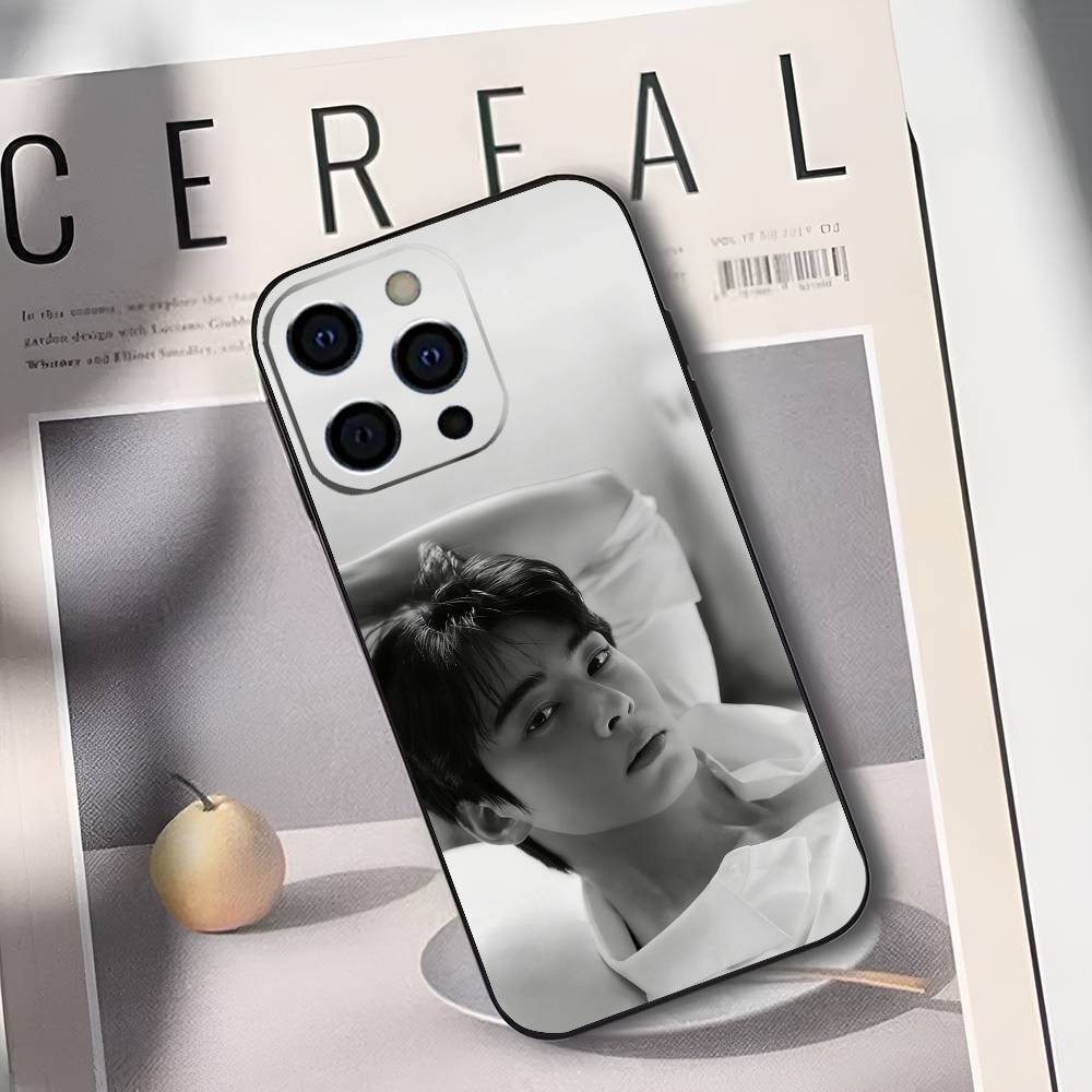 

Cha E-Eun-woo Phone Case For iPhone 17,16,15,14,13,12,11 Plus,Pro Max,XS,Soft Silicone Black Cover iPhone17promax